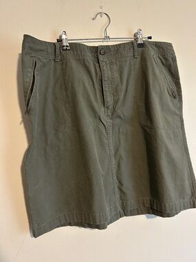 Eddie Bauer Olive Utility Cargo Skirt